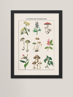 Quadro decorativo - Flowers & Mushrooms