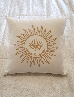 Capa de almofada Sun & Moon  - estampa Lua e Sol