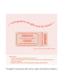 GIFT CARD R$300 - comprar online