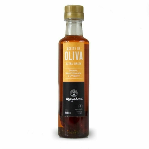 Aceite de Oliva con Tomate, Nuez Moscada y Orégano 250 cc | Tridosha | Mayadevi