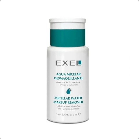 Exel Basics - Agua Micelar Desmaquillante 5 en 1 con Aloe Vera, Té Verde y Hamamelis (150ml)
