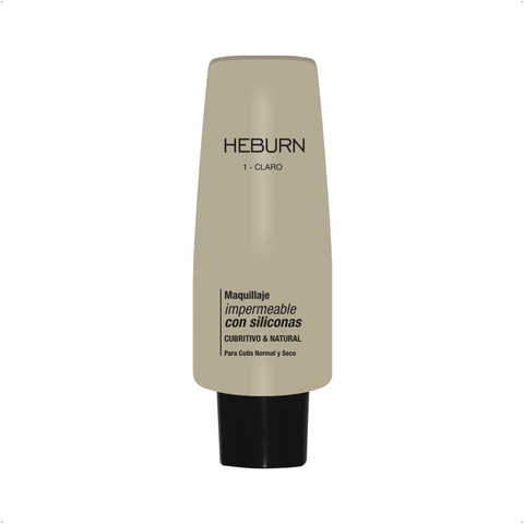 Heburn - Base Maquillaje Impermeable Con Siliconas Cutis Normal y Seco (35g)