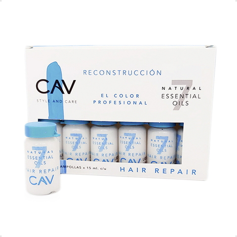 CAV - Ampollas Hair Repair Reconstrucción 7 Natural Essential Oils 12amp (15ml)