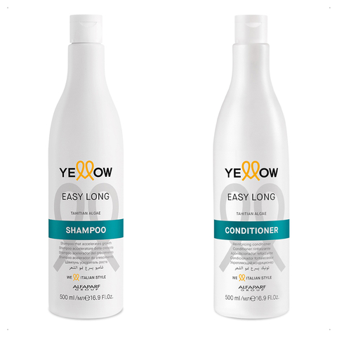 Yellow - Kit Easy Long Shampoo (500ml) + Acondicionador (500ml) Acelerador del Crecimiento
