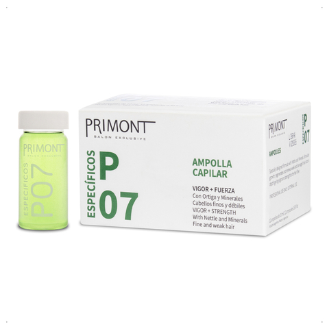 Primont P07 - Ampolla Anti-Caída Severa del Cabello con Ortiga (12 unidades x 10ml)