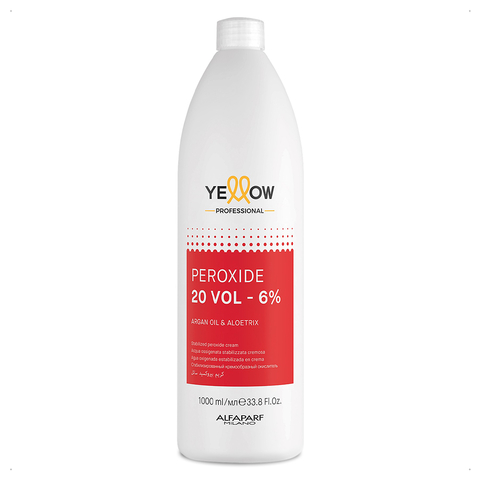 Yellow - Agua Oxigenada Estabilizada en Crema 20Vol. -6% Peróxido (1000ml)