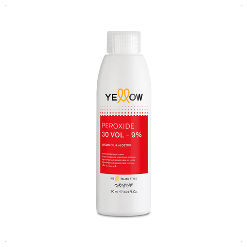 Yellow - Agua Oxigenada Estabilizada en Crema 30Vol. -9% Peróxido (90ml)