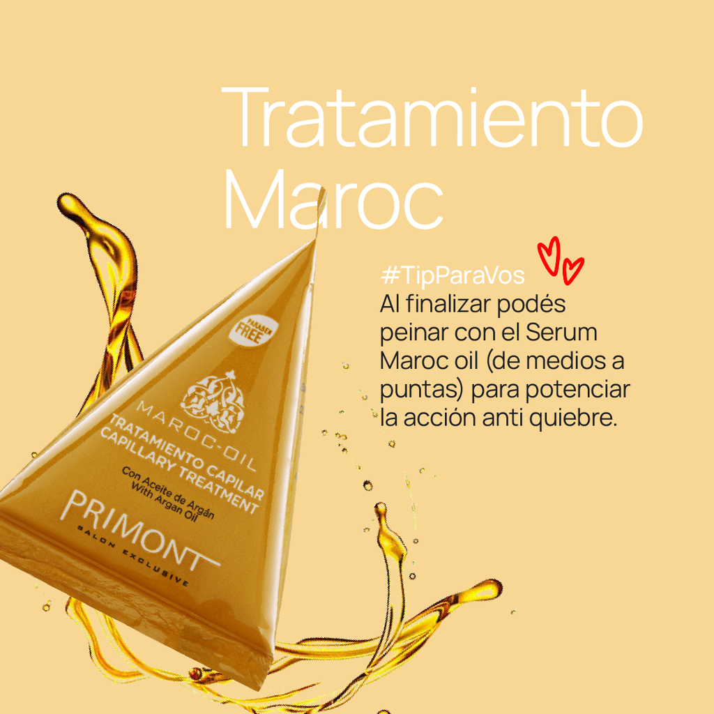 Primont - Maroc Oil Tratamiento Capilar Monodosis Mascara con Aceite Argan  (24u x 20ml)