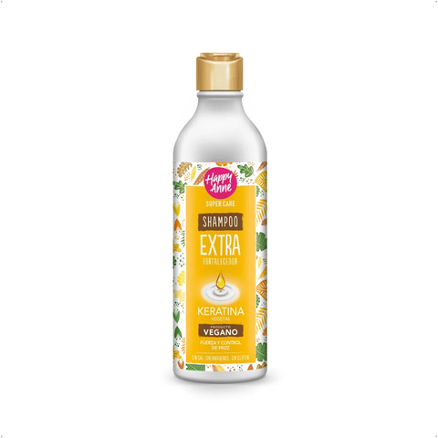 Happy Anne - Shampoo Vegano Extra Fortalecedor Keratina (340ml)