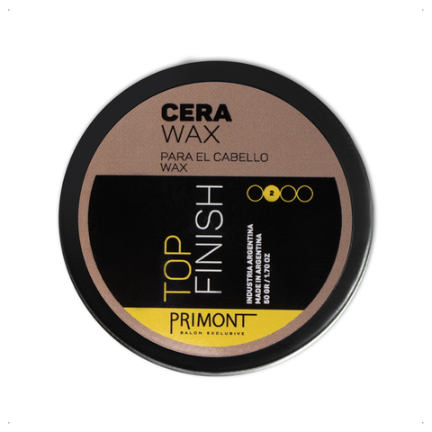 Primont Top Finish - Cera Wax Peinado y Modelado del Cabello Efecto Mojado (50gr)
