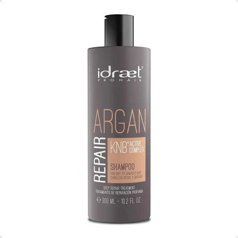 Idraet - Pro Hair Argán Repair Shampoo Reparación Profunda Cabellos Secos Dañados (300ml)