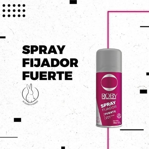 Roby - Kit Spray Fijador Fuerte para Cabello 3u (180ml)