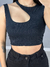 Cropped Gota Preto - comprar online