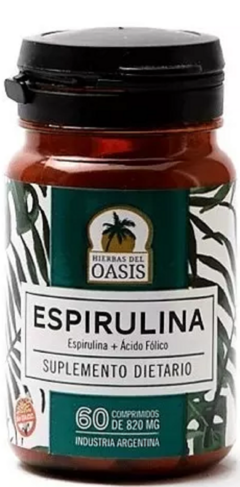 Espirulina + Acido Fólico Oasis Comp 60