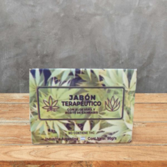 Jabón Terapéutico con Aloe Vera y Cannabis 90 gr - comprar online