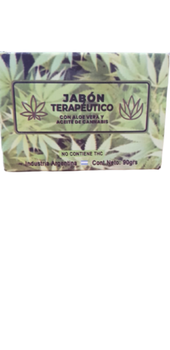 Jabón Terapéutico con Aloe Vera y Cannabis 90 gr