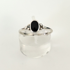 Anillo en Plata con Piedra Onix - comprar online