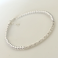 Pulsera en Plata con Bolitas, 17 + 3 cm. Extensión - comprar online