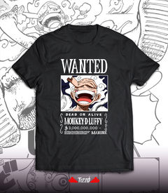 REMERA Wanted Luffy
