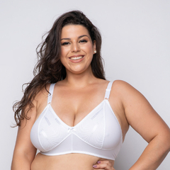 Sutiã sem Bojo Estruturado Plus Size Alice em Microfibra e Renda (Ref:6001) na internet