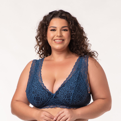 Imagem do Sutiã sem Bojo Estruturado Plus Size Vera em Renda (Ref:6027)