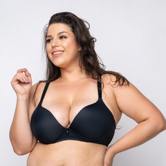 Sutiã com Bojo Estruturado Plus Size Josiane em Microfibra (Ref:6031) - Thailú Lingerie Atacado