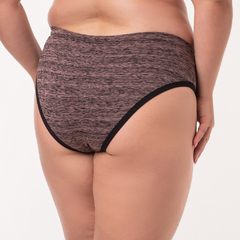 Calcinha Clássica Plus Size Lia em Suplex Rajado (Ref:6085) - comprar online