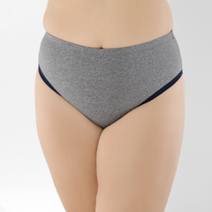 Calcinha Plus Size Lia em Suplex mescla (Ref:6115)