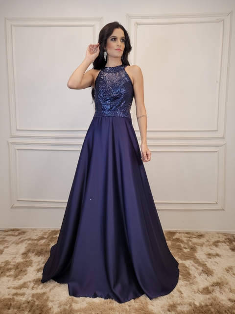 Vestido De Festa Sofia Azul Royal - Lovissa Moda Festa
