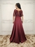 Vestido De Festa Izabel Bordado Marsala - comprar online