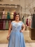 Vestido De Festa Mirela Azul Serenity Plus Size - comprar online
