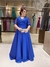 Vestido De Festa Mariana Paetê Plus Size Azul Royal