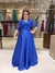 Vestido De Festa Mariana Paetê Plus Size Azul Royal - comprar online