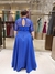Vestido De Festa Mariana Paetê Plus Size Azul Royal - loja online