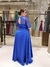 Imagem do Vestido De Festa Mariana Paetê Plus Size Azul Royal