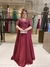 Vestido De Festa Mariana Plus Size Paetê Vinho