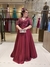 Vestido De Festa Mariana Plus Size Paetê Vinho na internet