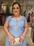 Vestido De Festa Raquel Azul Serenity Plus Size - comprar online