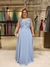 Vestido De Festa Raquel Azul Serenity Plus Size na internet