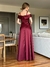 VESTIDO DE FESTA CASSIA MARSALA/ VINHO 1 - comprar online