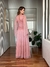 Vestido De Festa Cintia Tule Glitter Rosê 2 - comprar online