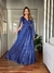 Vestido De Festa Cintia Tule Glitter Azul Royal 2 na internet