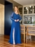 Vestido De Festa Cristina Azul Royal / Bic / Oxford - comprar online
