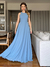 Vestido De Festa Diana Azul Serenity / Azul empoeirado / Azul ardósia - comprar online