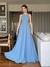 Vestido De Festa Diana Azul Serenity / Azul empoeirado / Azul ardósia - loja online