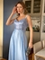 Vestido De Festa Evelyn Paetê Azul Serenity - comprar online