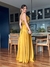 Vestido De Festa Evelyn Dourado / Mostarda / Amarelo - comprar online