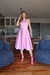Vestido De Festa Mel Midi Rosa - comprar online