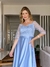 Vestido De Festa Izabel Bordado Azul Serenity - comprar online