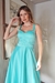 Vestido De Festa Mila Midi Verde Tiffany - comprar online